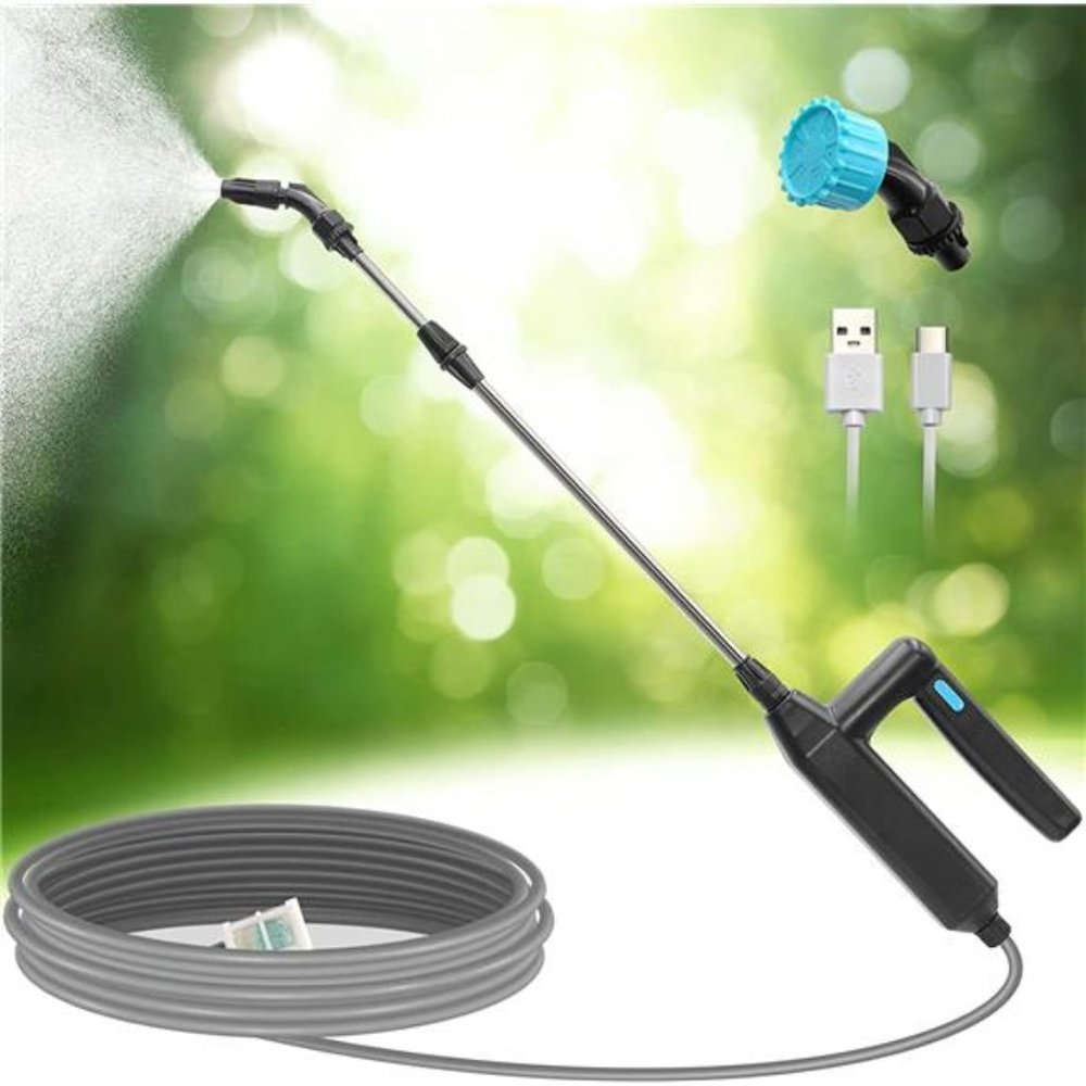 SideKing Battery Powered Sprayer Wand, 23.6inch Electric Sprayer w/ 16.4FT Hose